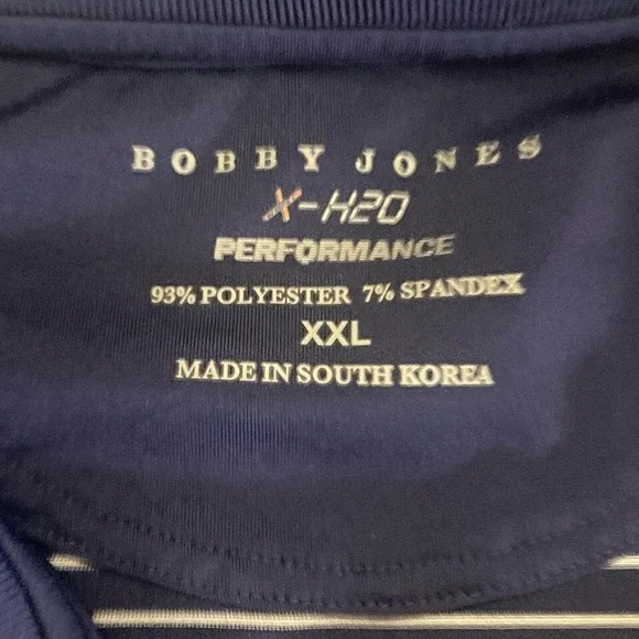 Bobby Jones X-H2O Performance Golf Polo Veteran Golfers Men's Shirt 2X - Picture 3 of 7